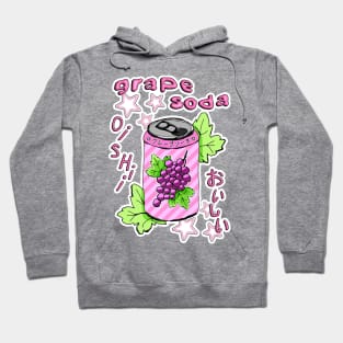 Grape Soda, Y2K Japanese Design Hoodie